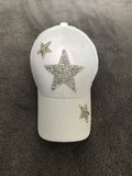 Silver Rhinestone Star - Cotton Cap